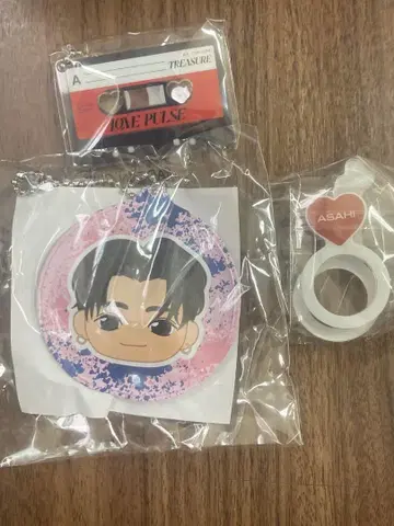 treasure 아사히 캡슐 토이 반지 기타 세트