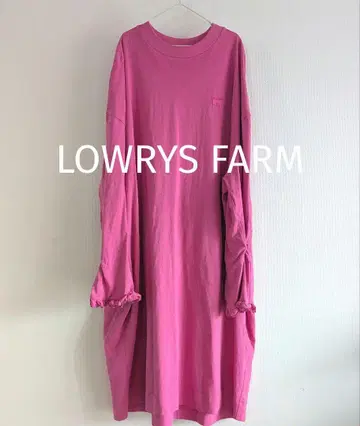 LOWRYS FARM 치비 프릴 BIG 원피스 핑크