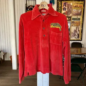 60s 벨로아 풀오버 셔츠 vintage