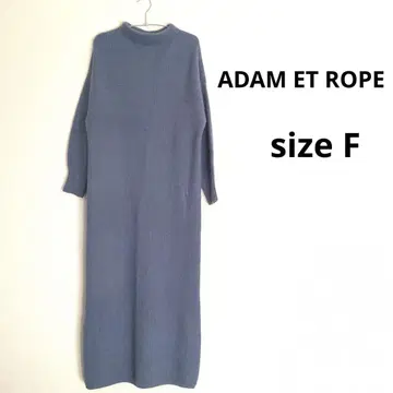 ADAM ET ROPE 블루 니트 원피스 F