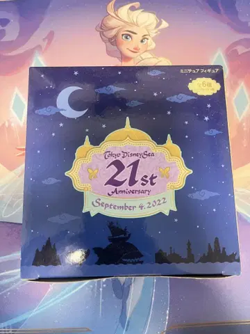 도쿄디즈니씨 21주년 기념 미니어처 피규어 상자