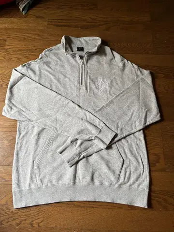HUF 그레이 하프 지퍼 트레이닝복