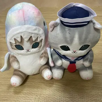 mofusand 세일러냥 파스텔 상어냥 BIG 봉제 인형