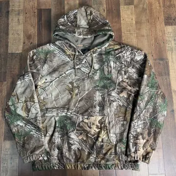 초레어 REDHEAD 리얼트리 카모 CAMO 올 패턴 플리스 후드티