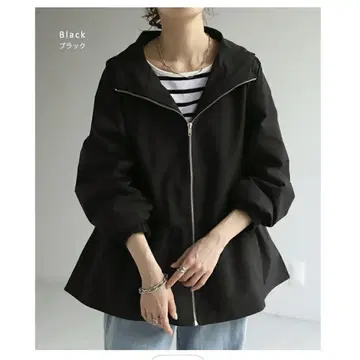 발수 블랙 마운틴 후드티 플레어 디자인