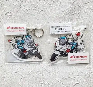 일하는 고양이 백마 기동대 HONDA 콜라보 아크릴 키링