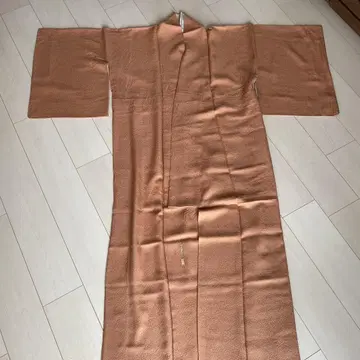 오렌지 컬러 이로무지 기모노
