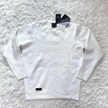 미사용 새상품 오클리 스컬 니트 스웨터 블루종 화이트 골프웨어