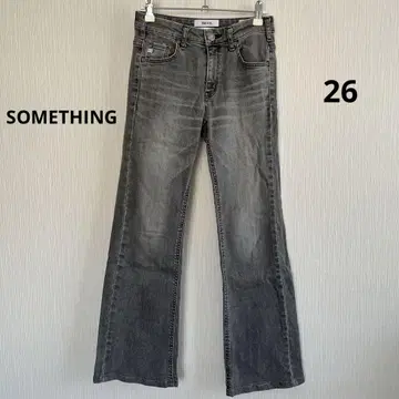 SOMETHING 플레어 데님 팬츠 26