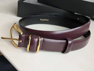 grandmother belt 보르도 x 금 천연 가죽 벨트 foufou