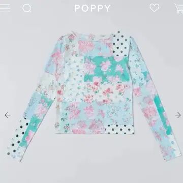 [ 미사용 새상품 ] POPPY SEE-THROUGH TOPS