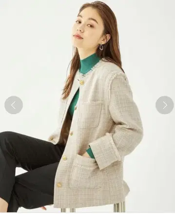 그린 라벨 릴랙싱 트위드 2WAY 베스트 자켓