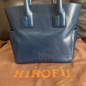 [ 새상품급 ] HIROFU 히로프 가죽 토트백 블루