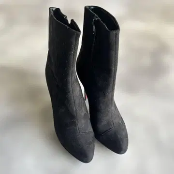 RANDA 빨간색 밑창 스웨이드 스틸레토 부티 숏부츠 M