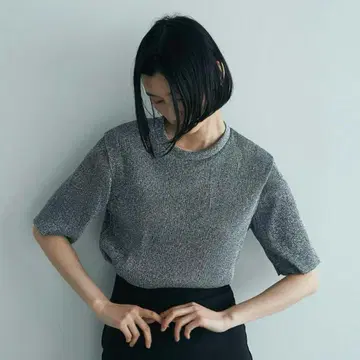 미사용 새상품 marjour 글리터 T셔츠 오부 소매