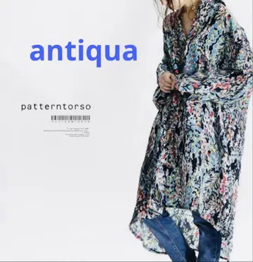 antiqua 패턴 토르소 스키퍼 원피스