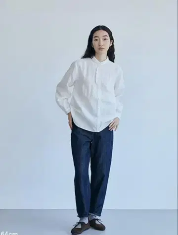 나카가와 마사시치 상점의 린넨 프릴 셔츠