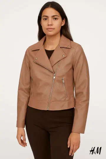 [ 무료배송 ] H&M 베이지 라이더 자켓