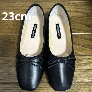 [ 새상품 ] PARADIS COULEUR 블랙 플랫슈즈 23cm