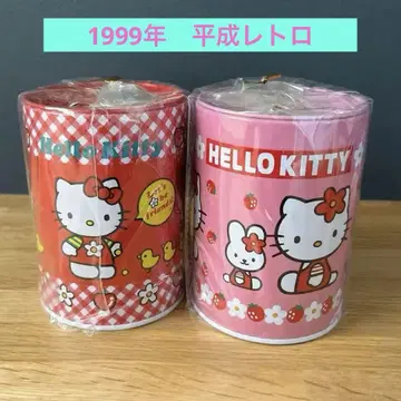 산리오 헬로키티 저금통 펜꽂이 소품함 2개 세트