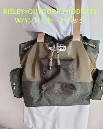RISLEY x OUTDOOR PRODUCTS W 핸들 토트백