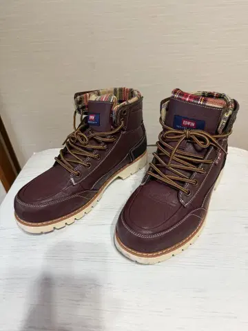 EDWIN PU 가죽 부츠 사이즈 27cm