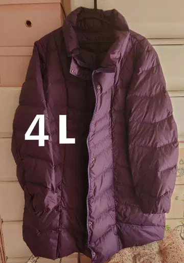 4L 다운 자켓 보라색