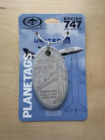 유나이티드 항공 B747-400 PlaneTags