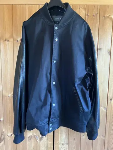 AIVER 오버 사이즈 절개 블루종 BLACK L 사이즈