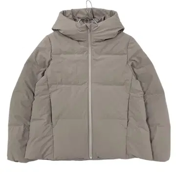 새상품급 UNIQLO 심리스 다운 후드티 여성용 S 그레이 계열