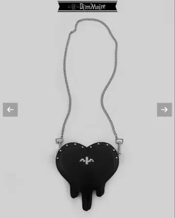 DimMoire 디무모아르 하트형 미니백/Black