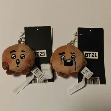 BT21 봉제 인형 키링 TODAY'S FACE SHOOKY 세트
