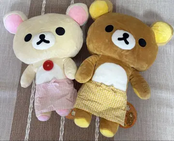 리락쿠마와 코리락쿠마 봉제 인형 2체 세트 약 35~38cm
