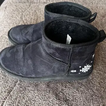VANS 반스 어그 부츠 오르테가 무늬 힐 블랙