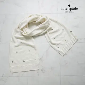 kate spade 케이트 스페이드 머플러 컬러 스톤 화이트 @LG25