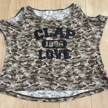 clap 카모 패턴 티셔츠