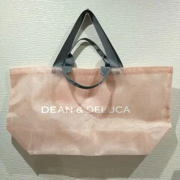 DEAN & DELUCA 메쉬 빅 토트백 라이트 핑크