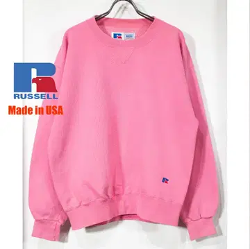 USA제 Russell Athletic 90s 맨투맨 핑크 M