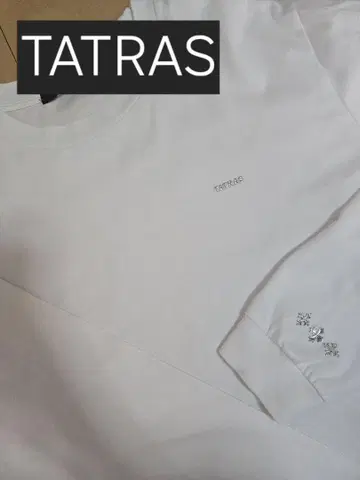 새상품급 TATRAS 화이트 긴팔 티셔츠 M