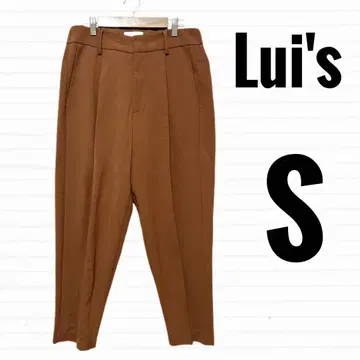 Lui's 루이스 테이퍼드 팬츠 슬랙스 브라운 허리밴딩 [ S ]