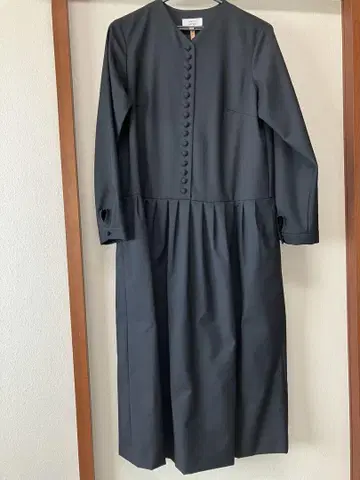 아틀리에 나루세 호두 단추 원피스 38 블랙 포멀 오케이션