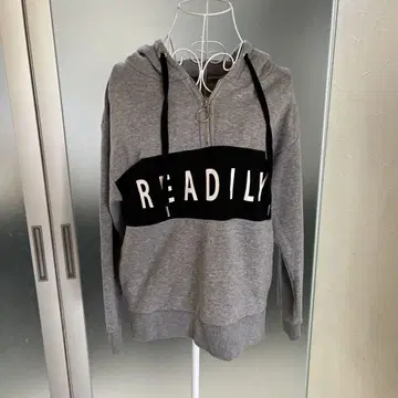 READILY 후드 부착 후드티 그레이