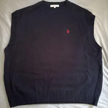 U.S. POLO ASSN. 네이비 슬리브리스 베스트 M