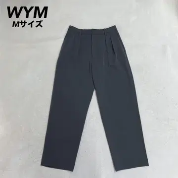 WYM 위므 슬랙스 와이드 팬츠 포멀 차콜 M 남성용