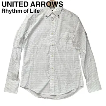 UNITED ARROWS Rhythm ofLife 버튼 다운 보더 셔츠