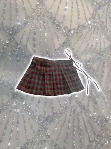 랩 스커트 플리츠 체크 미니 y2k 레이어드 그런지 펑크 구제 의류