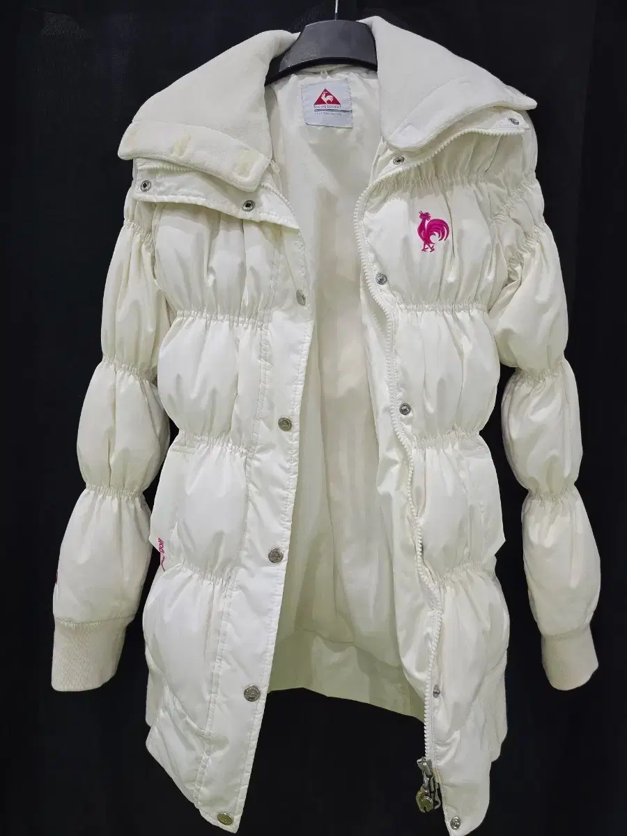 Lecoq White Short Padded Jacket for Women