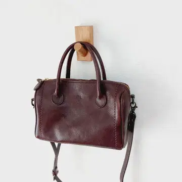 치바 천연 가죽 미니 보스턴 백 2068VOLA 쇼콜라 미니 백