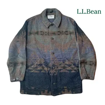 L.L.Bean 80년대 네이티브 무늬 울 자켓 USA 제조