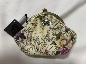 ANNA SUI 꽃무늬 가마구치 파우치
